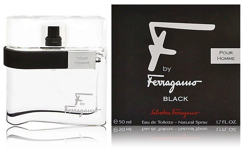SALVATORE FERRAGAMO "F" Black Pour