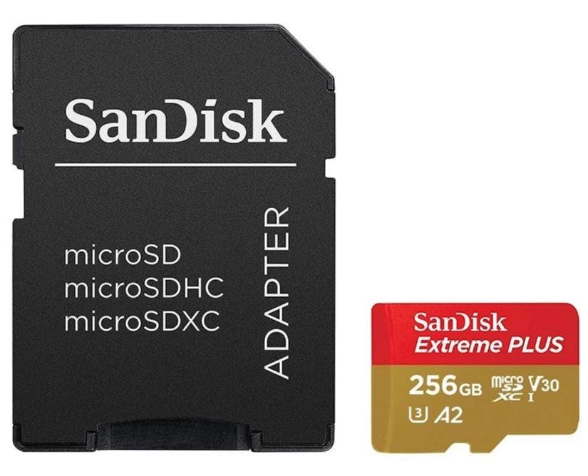 SanDisk Extreme PLUS 256 GB MicroSDXC