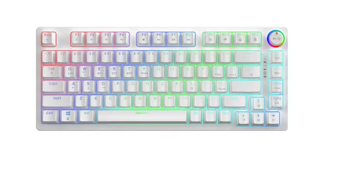 SAVIO PHENIX WHITE Wireless mechanical keyboard