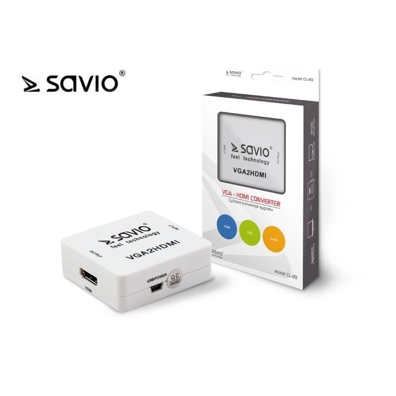 Savio HDMI - D-Sub (VGA) AV