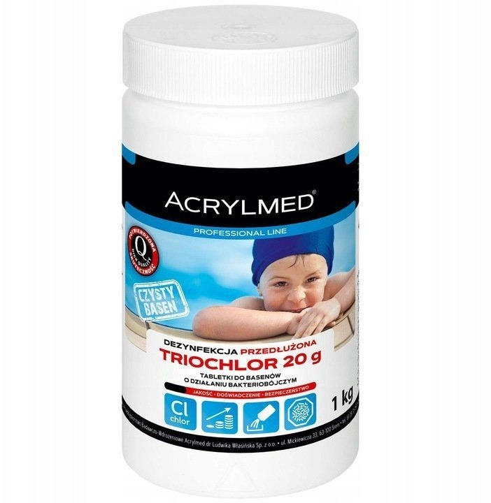 Acrylmed TRIOCHLOR Slow-release chlorine tablets 1