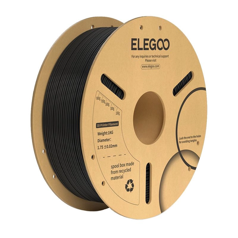ELEGOO PLA+ Filament (Black) 082843 50