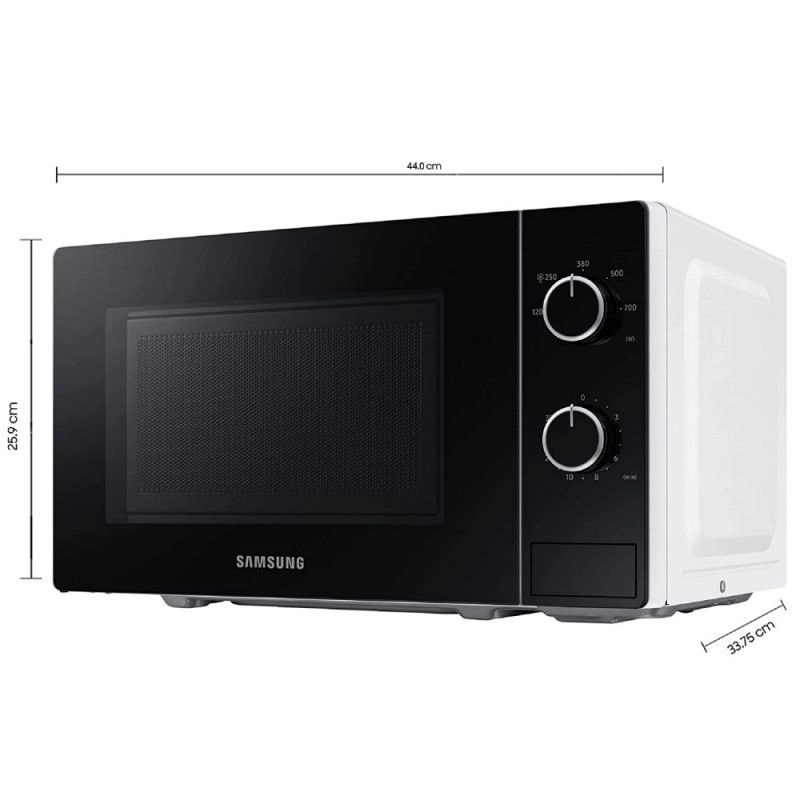 Samsung, 20 L, black/white - Microwave oven
