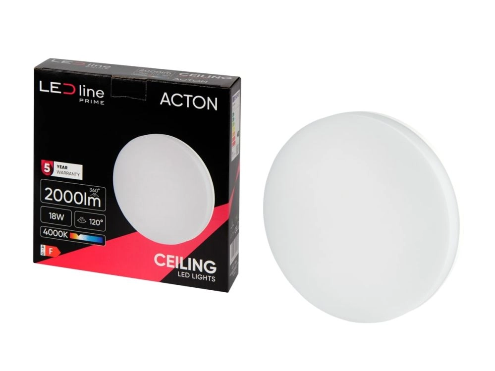 LED gaismeklis virszemes montāžai ACTON 18W