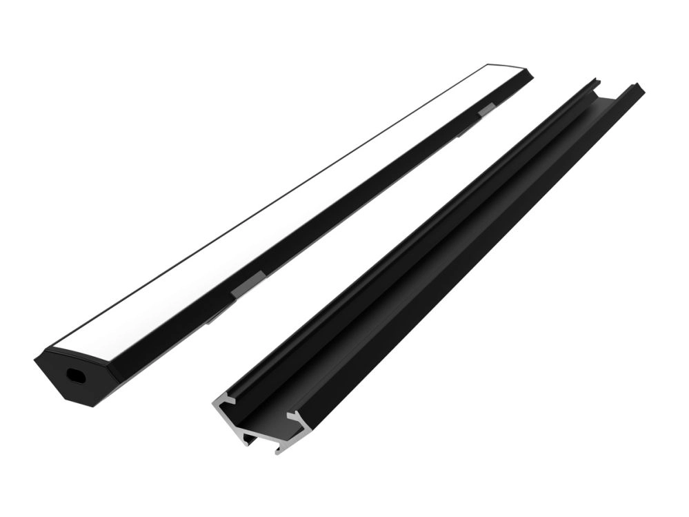 LED profilu komplekts  2 m  stūra