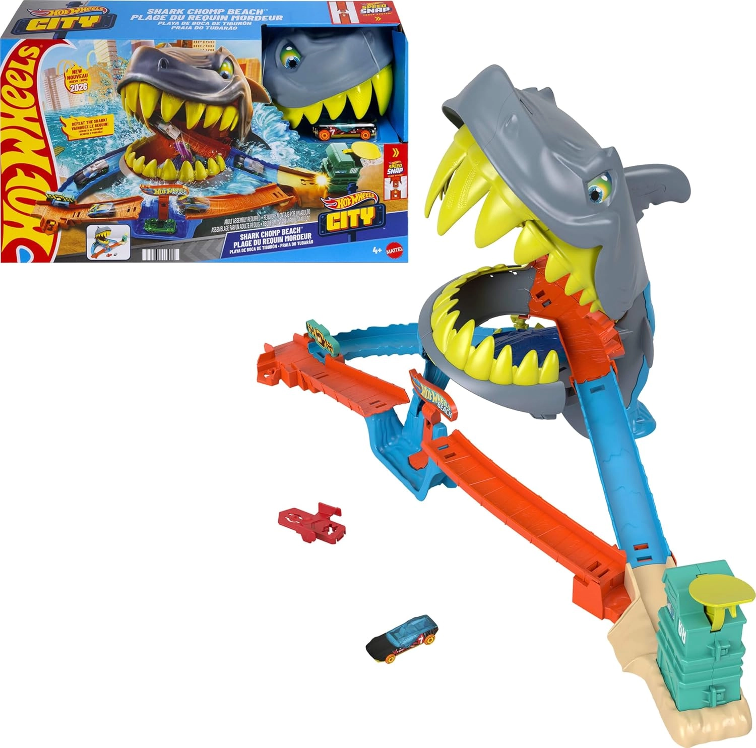 Hot Wheels City Shark Chomp Beach