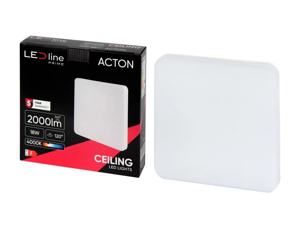 LED gaismeklis virszemes montāžai ACTON 18W