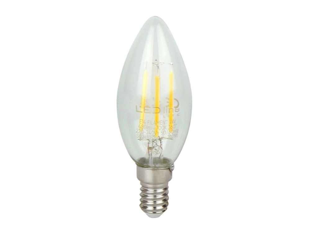LED spuldze E14 4W 2700K 480lm