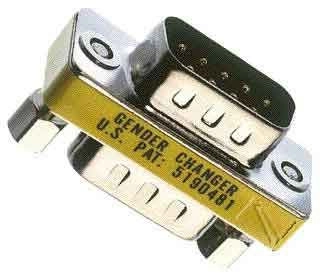 Adapter AV Pareja DB9M/DB9M gender AD/09-M:09-M