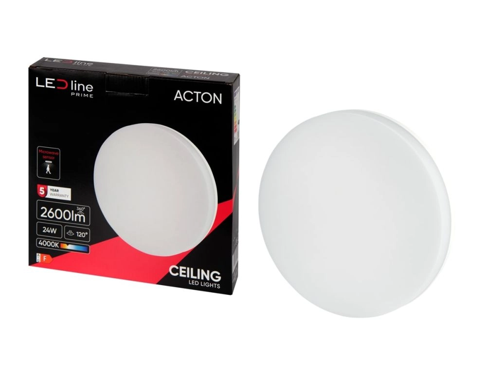 LED gaismeklis  virszemes montāžai  ACTON 24W