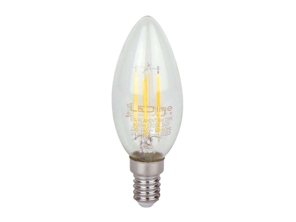 LED spuldze E14 5W 2700K 600lm