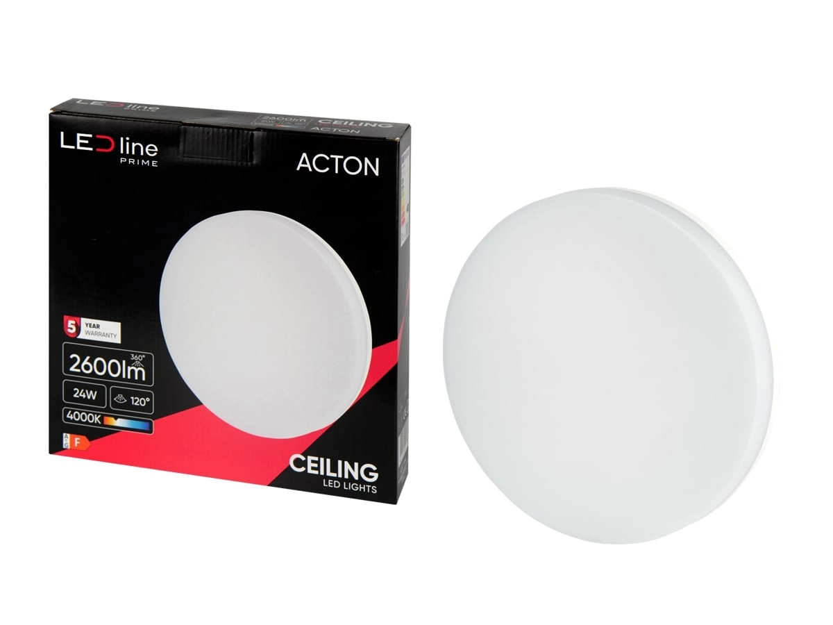 LED gaismeklis  virszemes montāžai  ACTON 24W