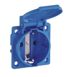 Rozete sadalenēm 230V 16A zila IP54
