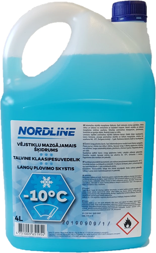 NORDLINE Žieminis langų plovimo skystis -10*C