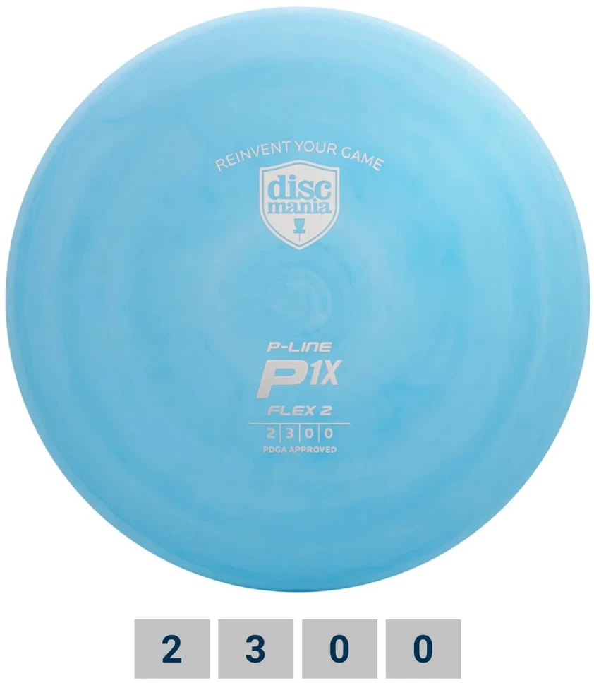Blue Diskgolfo diskas Putter P-LINE P1X
