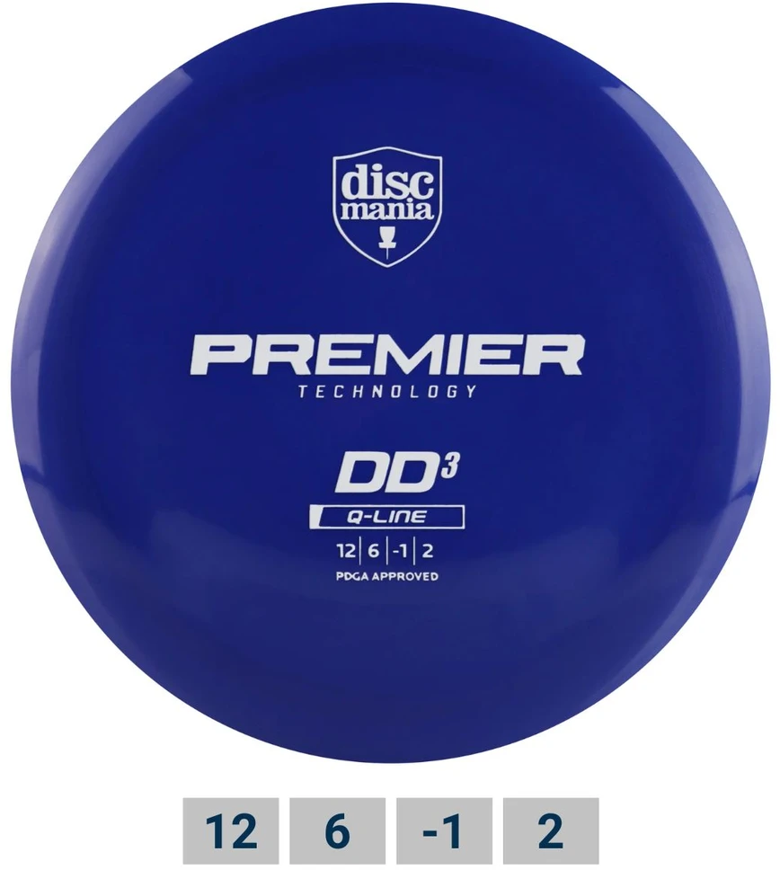 Blue Disc golf disc DISCMANIA Distance