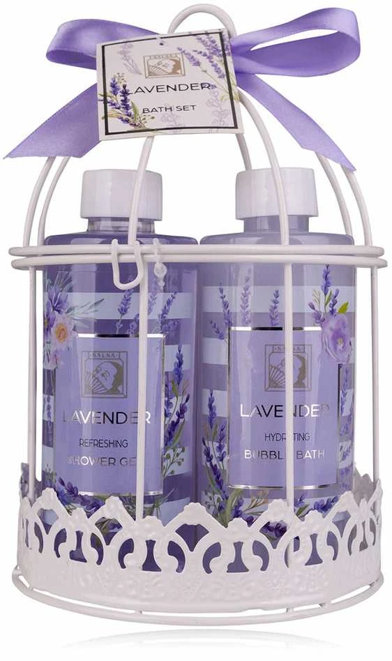 Accentra Bath set LAVENDER in wire