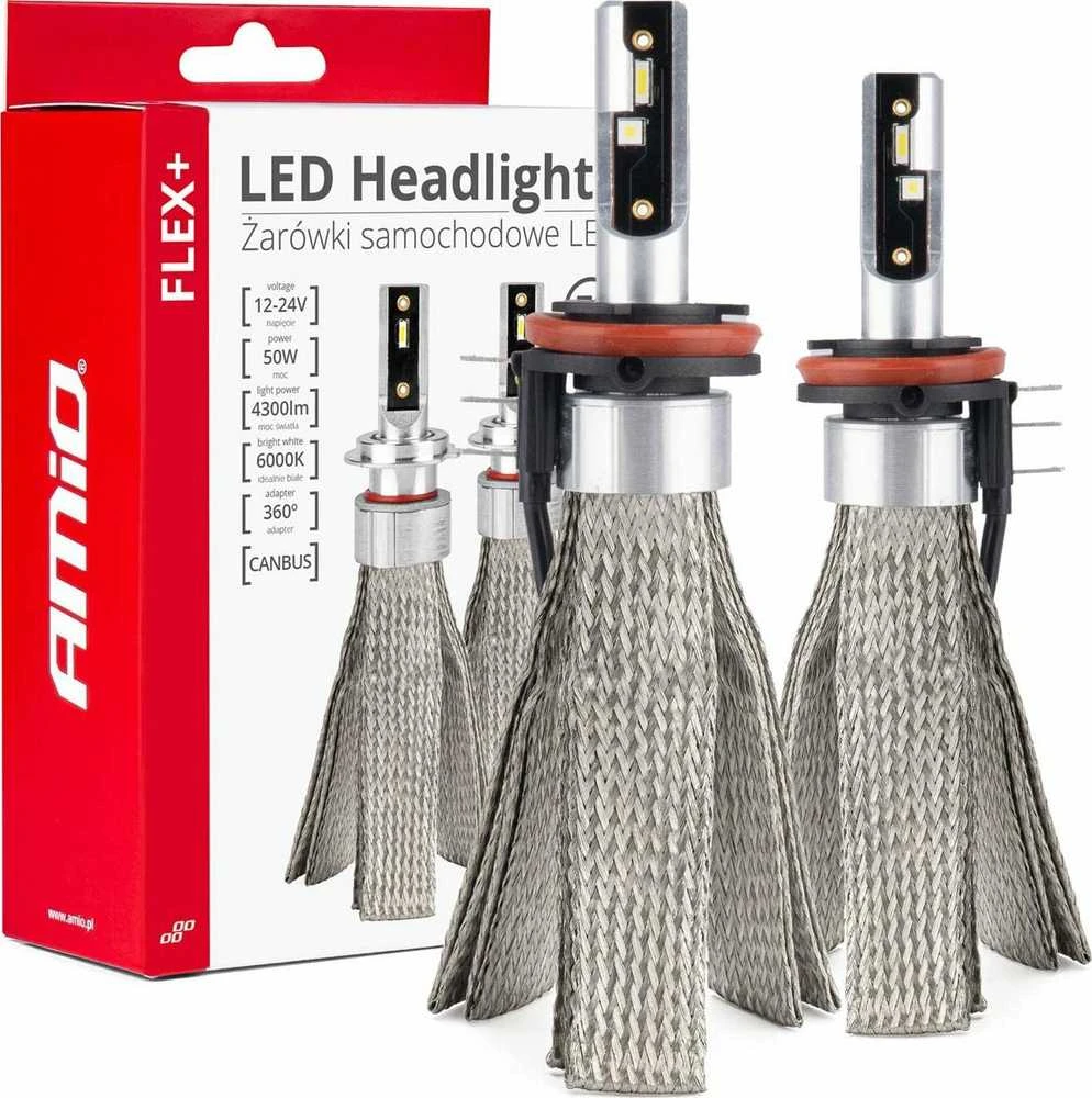 AMiO Żarówki samochodowe led seria flex+