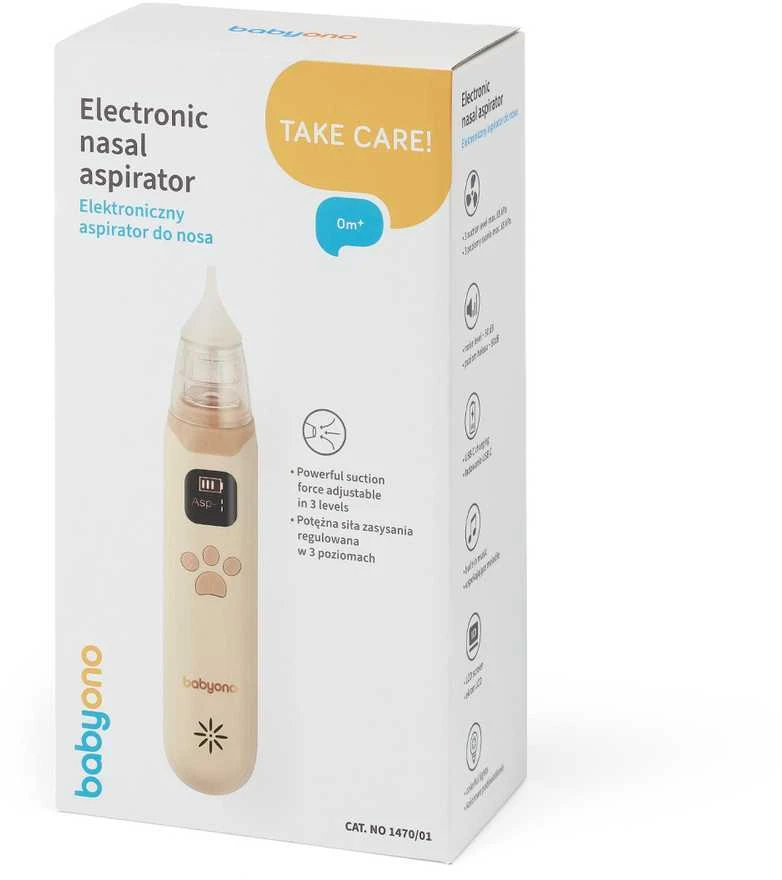 BabyOno aspirator electronic brown 1470/01 (