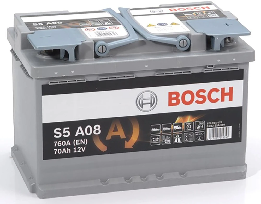 Akumuliatorius BOSCH S5 AGM 70Ah 760A