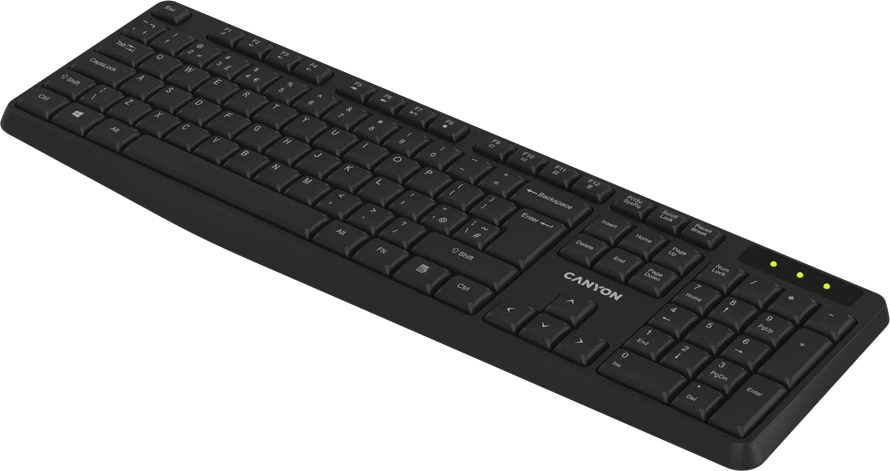 CANYON KB-W01 Wireless Keyboard Black 14858433