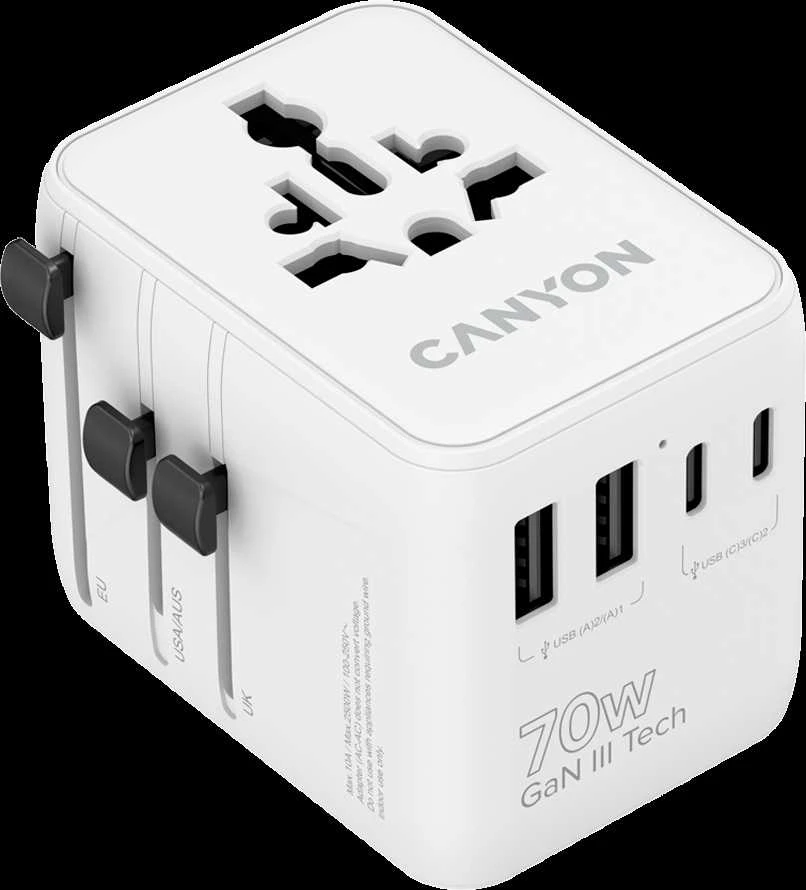CANYON Travel Adapter OnTour 70 EU/UK/US/AUS
