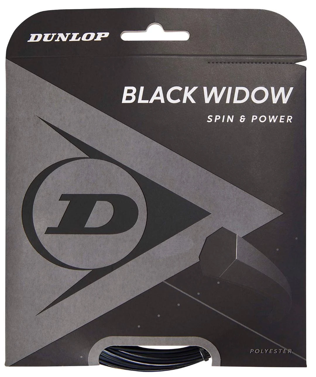 Dunlop Stygos tenisui Juodas WIDOW 16g/1
