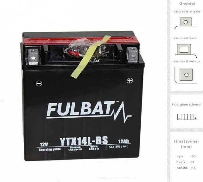 Fulbat Akumuliatorius 12 Ah 200 A