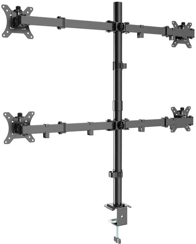 Gembird MA-D4-01 Adjustable desk 4-display mounting