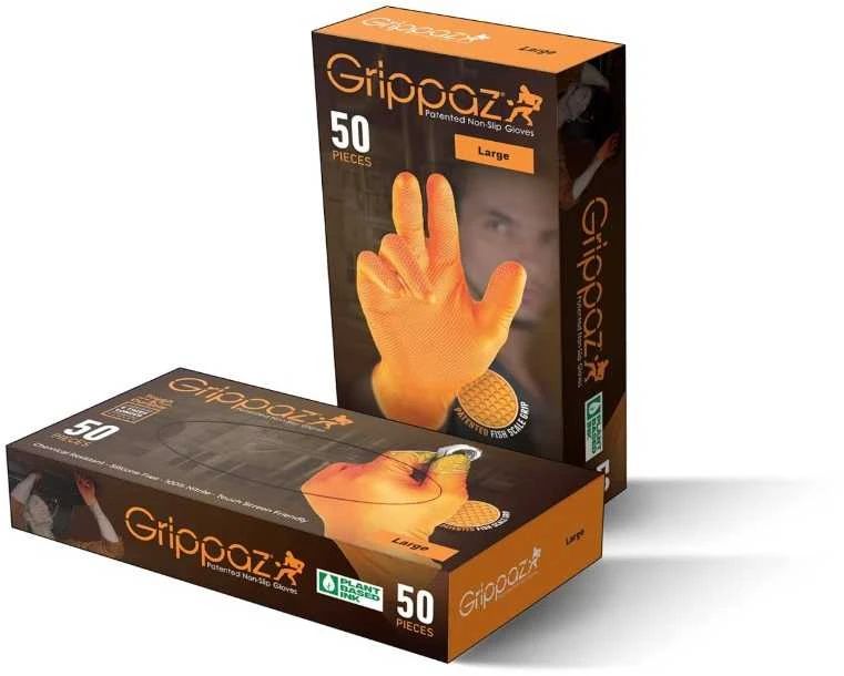 Disposable nitrile gloves Grippaz 246OR 50