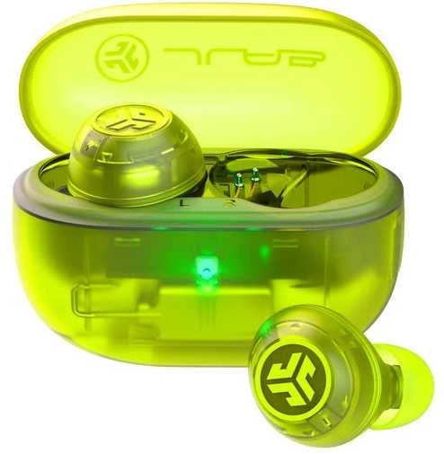 JLab Go Pop ANC, True Wireless Stereo (TWS), 20–20000 Hz, zvani/mūzika, austiņas, zilganzaļa, caurspīdīga