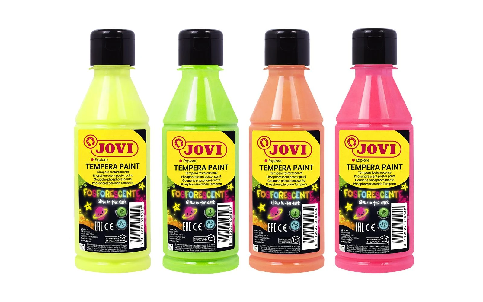 Tempera dažai JOVI  250ml  oranžinės sp