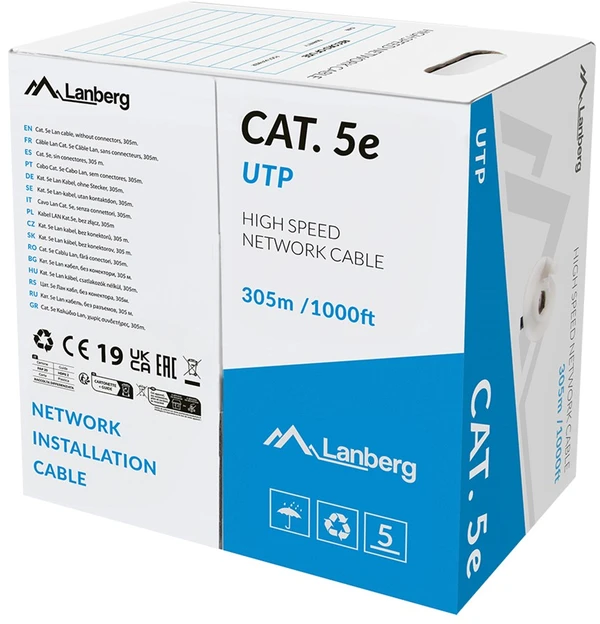 Cable LAN UTP cat.5e 305m