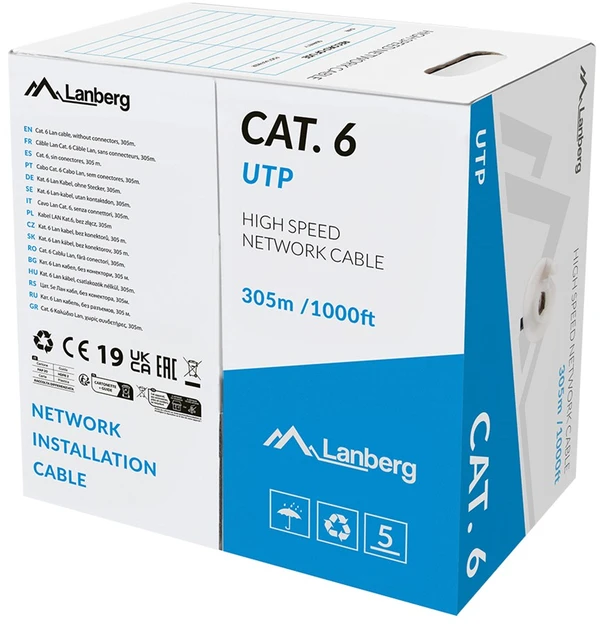 LANBERG LAN CABLE UTP CAT.6