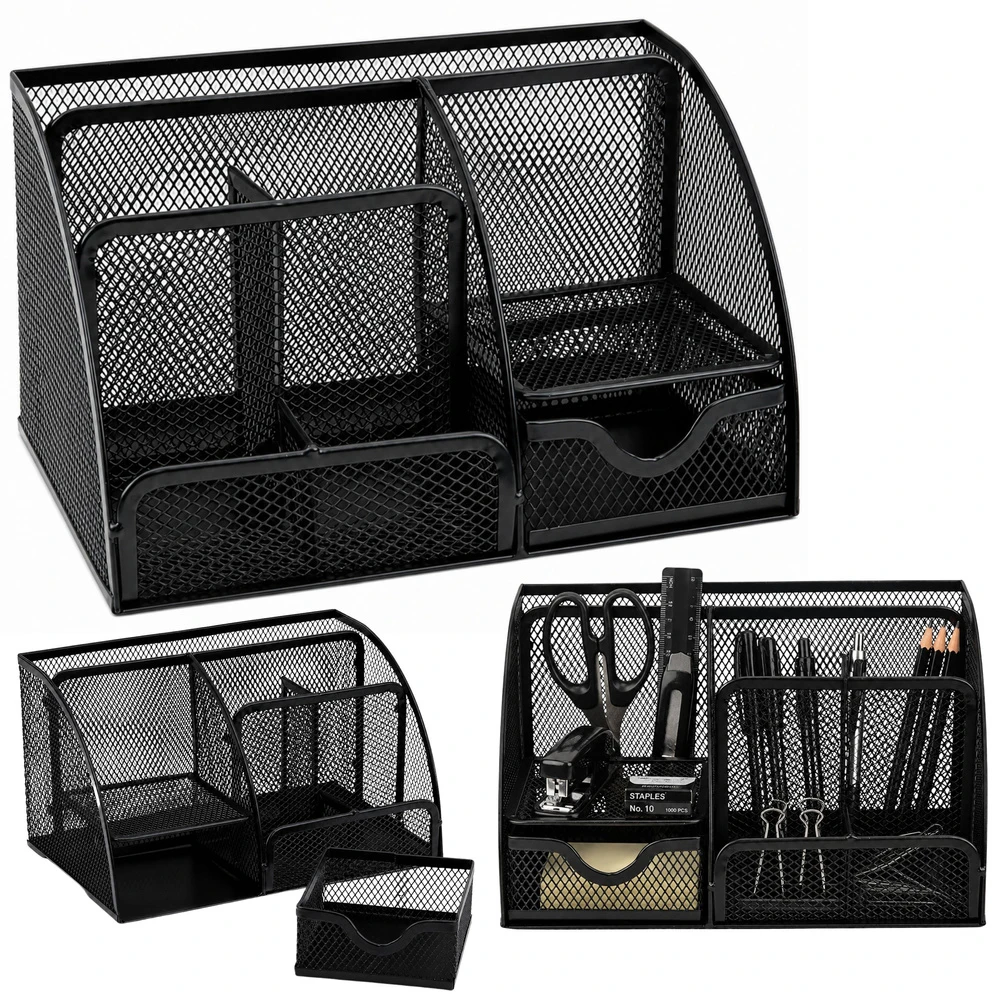 Lean Metal Desk Organizer Toolbox Compartments