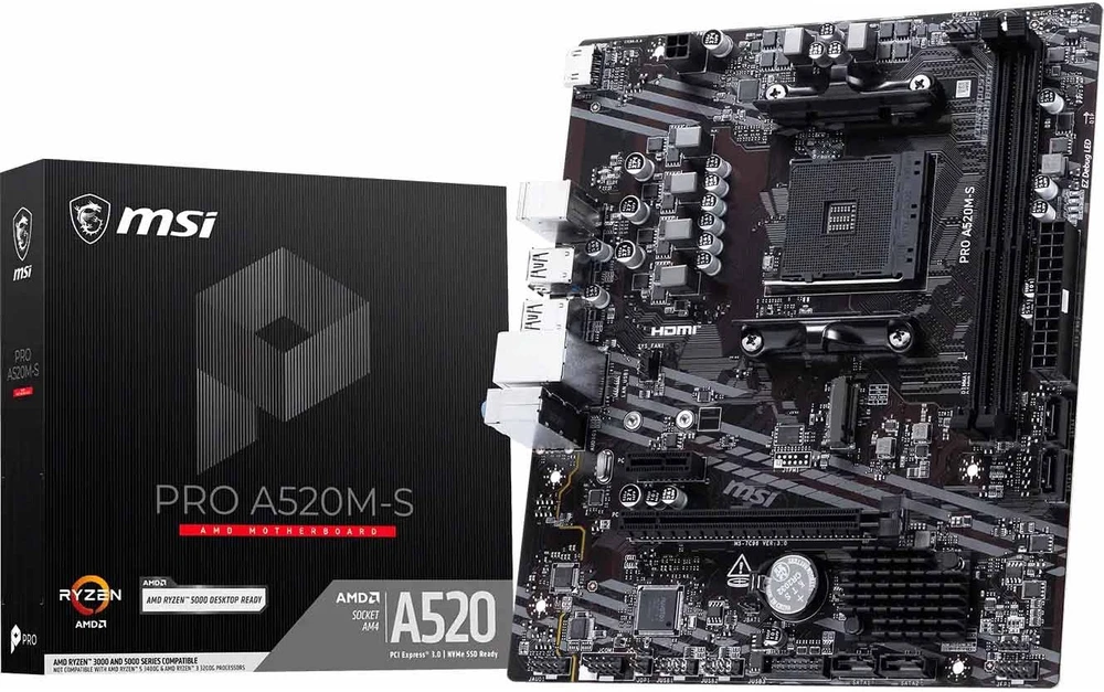 MSI A520M-S (A520 AM4 mATX DDR4)