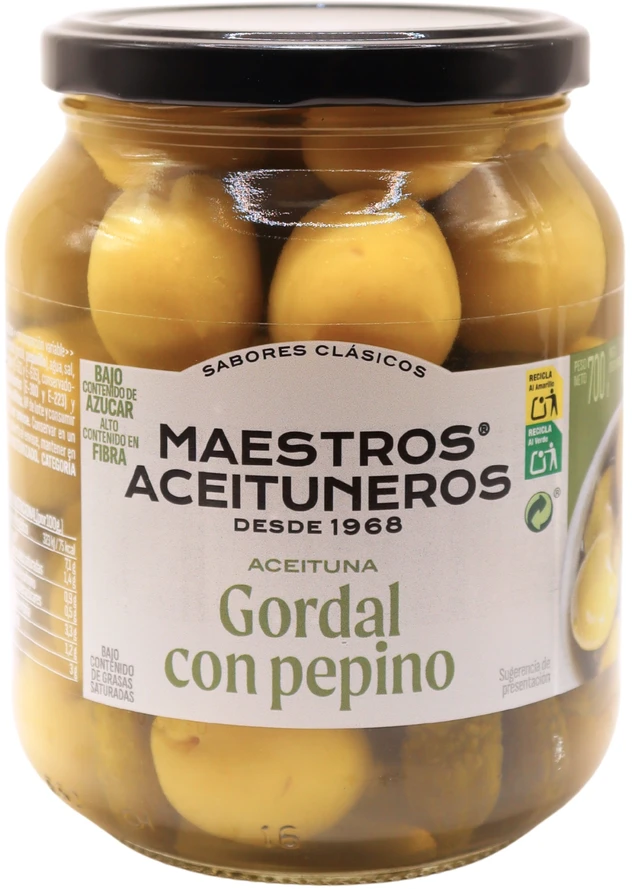 Gordal pitted green olives  MAESTROS ACEITUNEROS