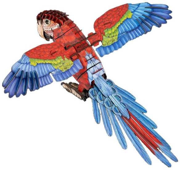 MAKEBUG 3D popierinė delionė Ara  MB-B-0012