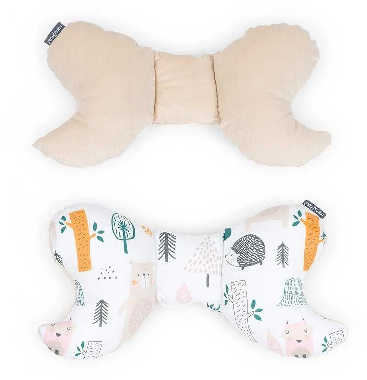 MamoTato pillow for wheelchair  forest  creamy