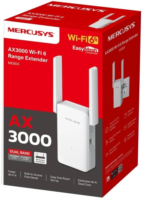 WRL RANGE EXTENDER 3000MBPS/ME80X MERCUSYS ME80X
