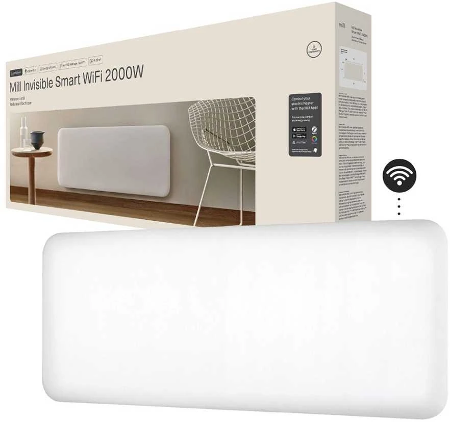 Mill Invisible Smart WiFi Heater PA2000WIFI4