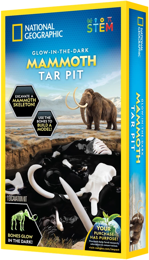 NATIONAL GEOGRAPHIC rinkinys Glow-in-the-Dark Tar Pit