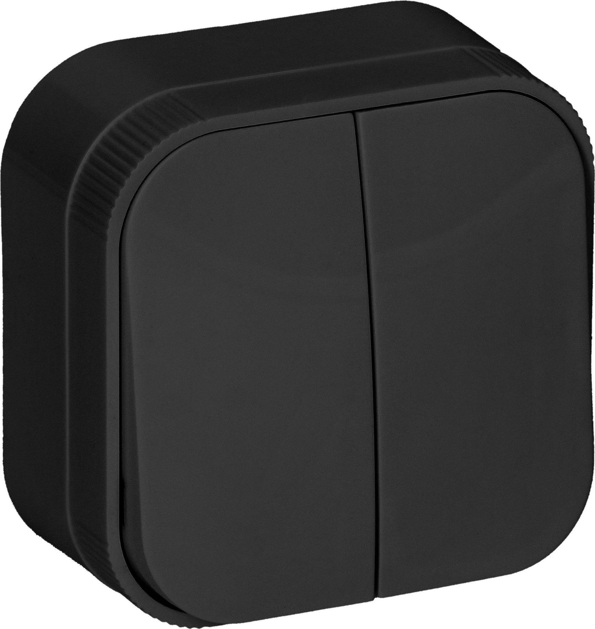 Sienis jungiklis Surface-mounted chandelier switch black