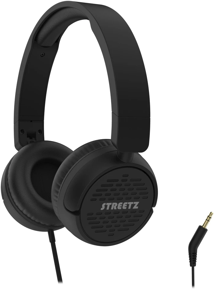 Streetz H110-BLK austiņas un brīvroku komplekts Vadu Mūzika Melns