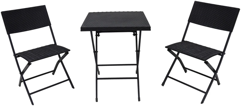 Outdoor furniture set Rattan Style Folding