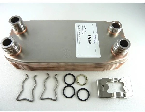 Secondary heat exchanger for hot water