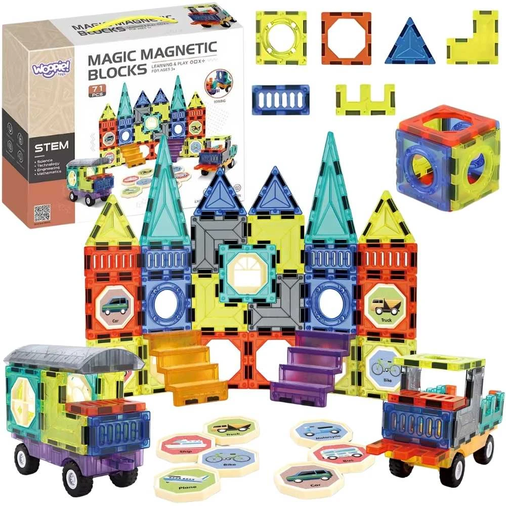 Magnetinis konstruktorius 3D pilis ir transporto
