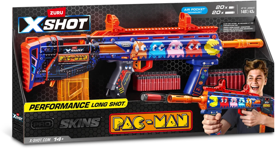 XSHOT žaislinis šautuvas Long Shot PacMan