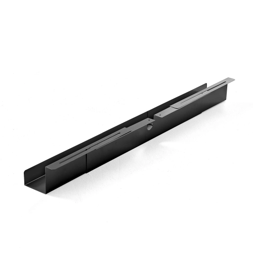 Cable management tray adjustable 920-1500x120x115mm Black