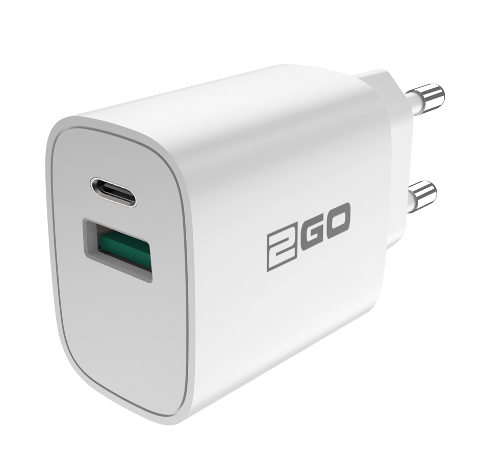 2GO Ladegerät 20W 2-Port 1x USB-C
